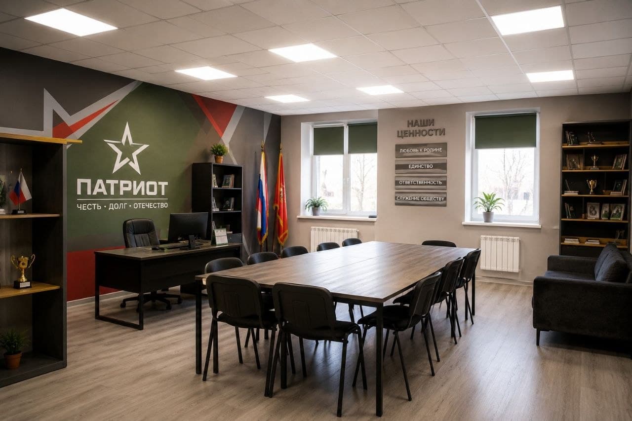 Оборудованный патриотический клуб